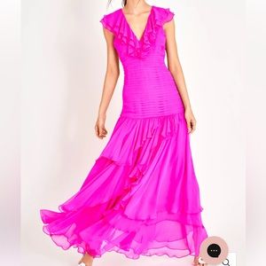 NWT TINI GOWN ~ FLIRTY FUSCHIA SIZE 00